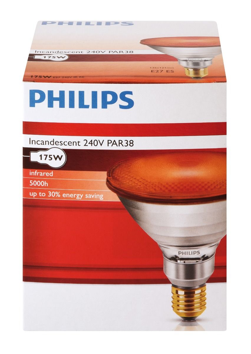 Philips Ir Lampe Par 175W Rot