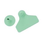 Boucles de marquage Ukaflex large+bouton nue vert x20