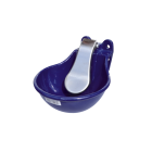 Drinking bowl with pressure stainless steel tongue