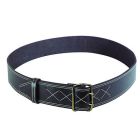 Collier cuir noir 27 mm x 55 cm