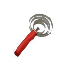 Round metallic curry comb, reversible