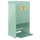 Mangeoire anti-nuisible, vert d’eau, 15L - 10 poules