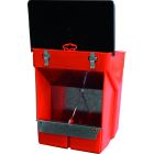 Mangeoire pour lapin en plastique, 2 compartiments