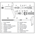 Major kit for automatic metal syringe with tube fed 5 ml NJ PHILLIPS