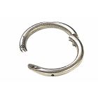 Nickel-plated steel bull ring 50 mm