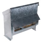  Mangeoire à trémie en acier galvanisé 25 L pour 15 poules