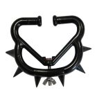 Antitêteur plastique à pointes noir grand modèle x2