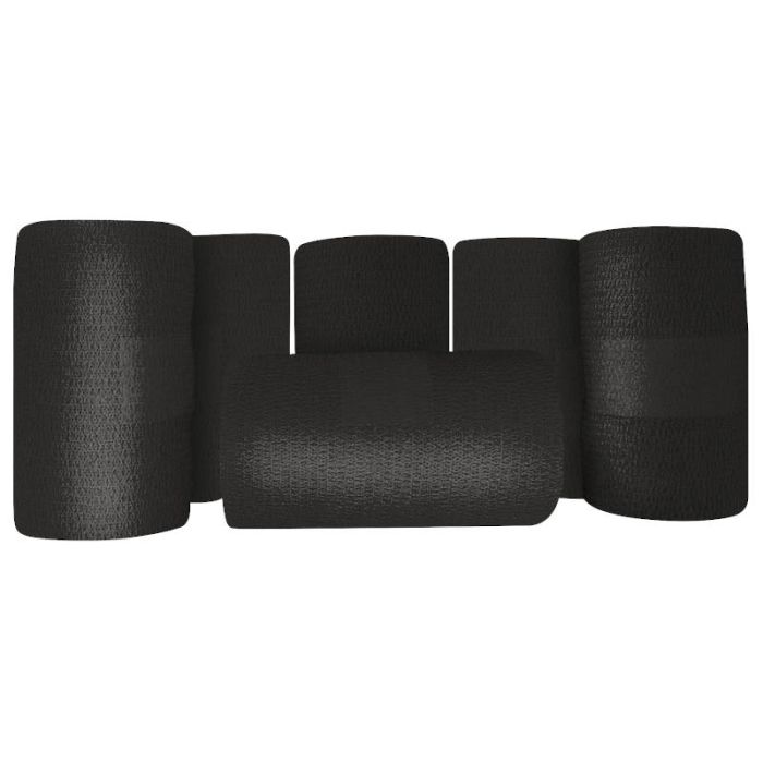 Cohesive flexible bandage, black color X18