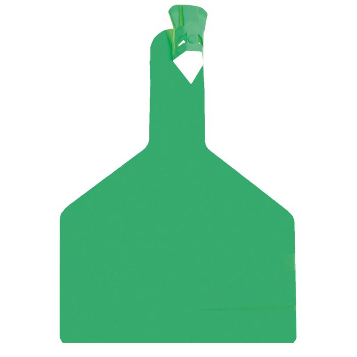 Boucle une pièce ZTAG BOVIN verte x30