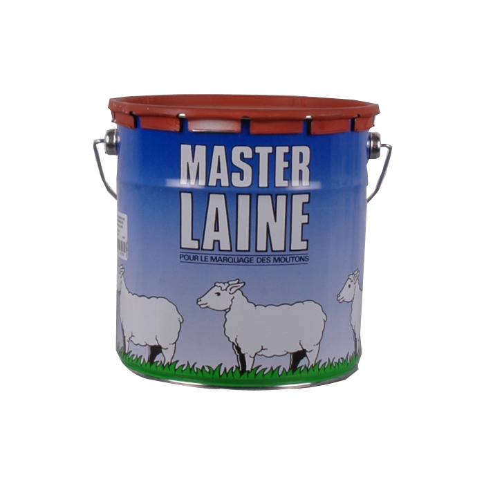 2 pots de peinture rouge pour mouton, 4 kg