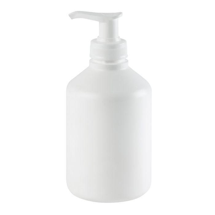 Bottle with dosing pump unpacked