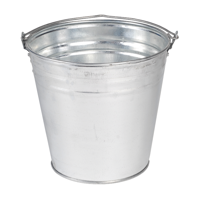 Seau galvanisé 12L Diam 30 cm