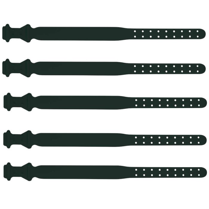 Collier plastique pour ovins noir X5