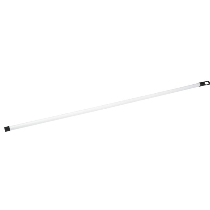 White painted metal handle, 1,20 m