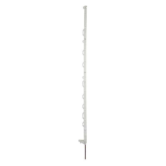 10 white fence posts in plastic 138 cm HORIZONT