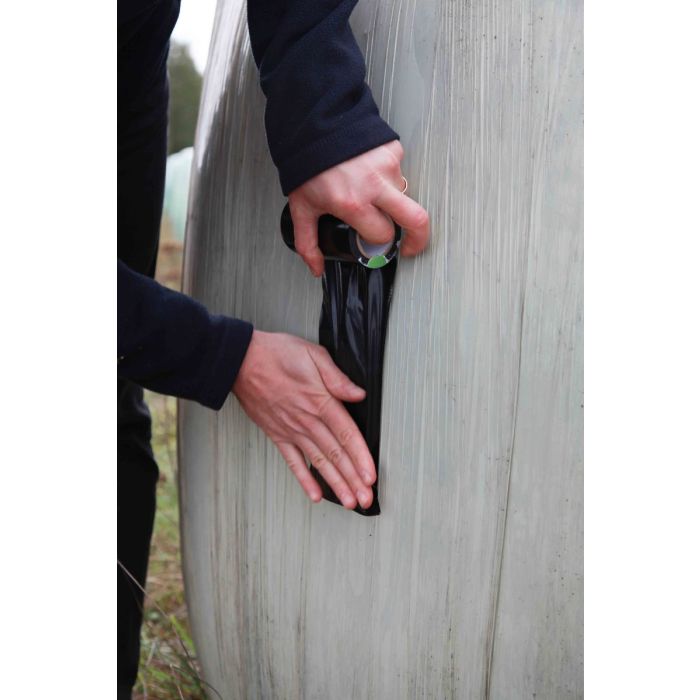 Ruban adhésif de réparation d'enrubannage noir 