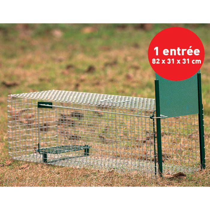  Boîte à fauve, 1 entrée, 82 x 32 x 31 cm - BOXTRAP