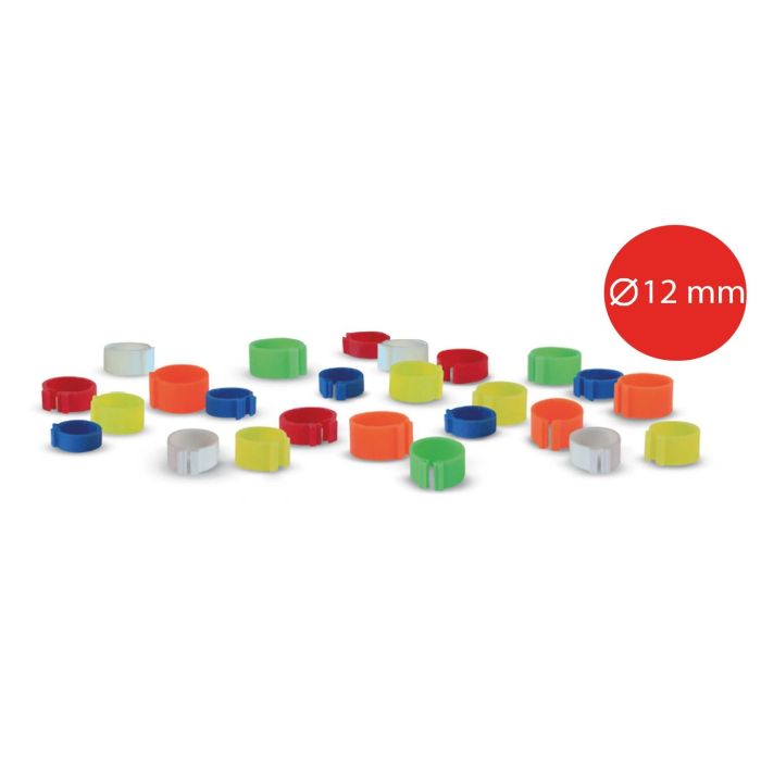 25 Bagues à clips Ø 12 mm