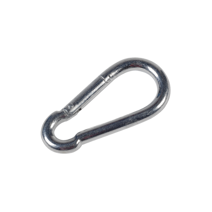 Mousqueton de pompier galvanisé, 50x5 mm, X10