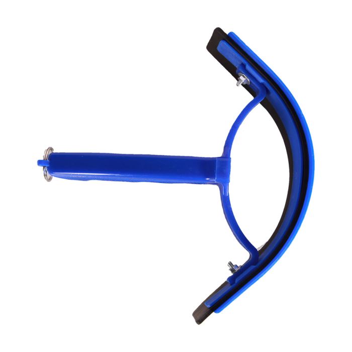 Curved sweat scraper