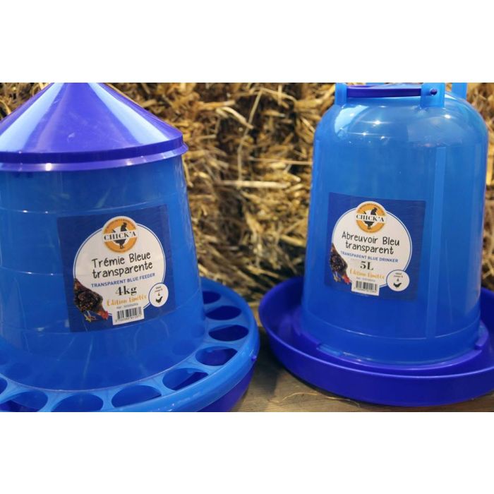 Blue transparent drinker 5L