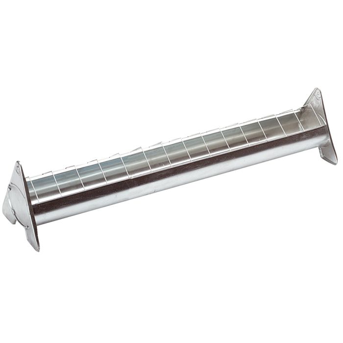 Mangeoire en acier galvanisé à grille mobile 75 cm pour 10 poulets