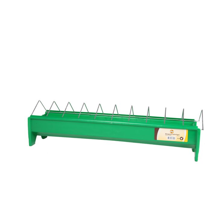 Mangeoire plastique à grille poulet 50 cm