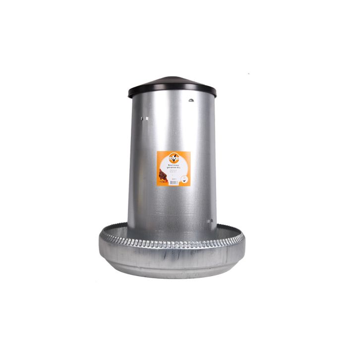 Nourrisseur à trémie émaillé 40 L pour 25 poules