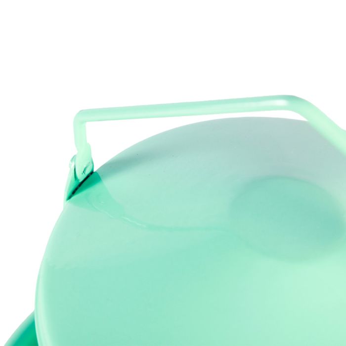 Abreuvoir métal en tôle émaillé vert d’eau 3L - 4 poules