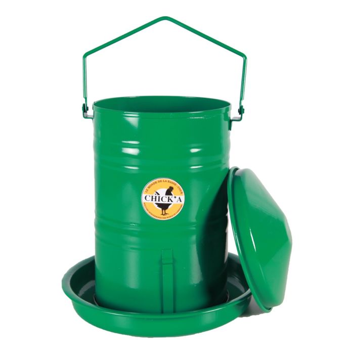Nourrisseur trémie émaillé à crémaillère 5 L