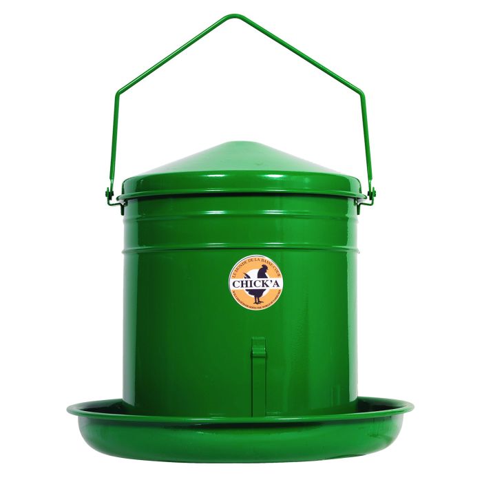 Nourrisseur trémie émaillé à crémaillère 10 L