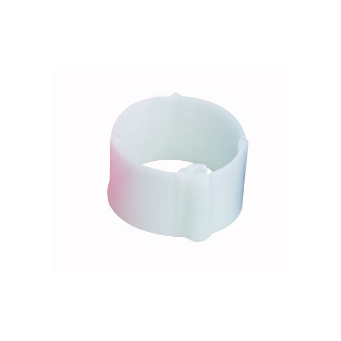 White ring with clips 20 mm by 50