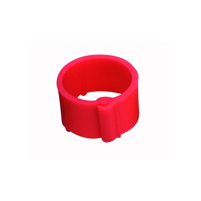 Red ring with clips 20 mm by 50