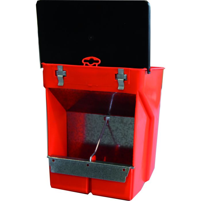 Mangeoire pour lapin en plastique, 2 compartiments