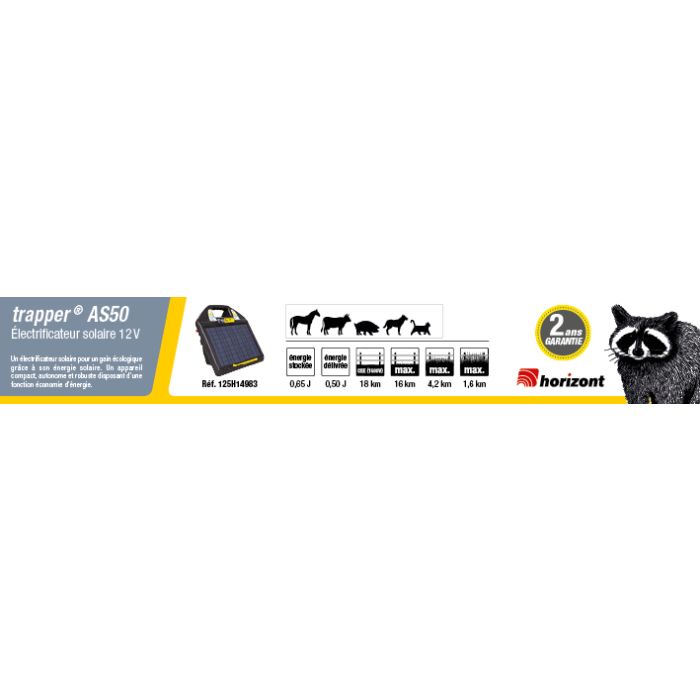 Bande de rive trapper® AS50 HORIZONT