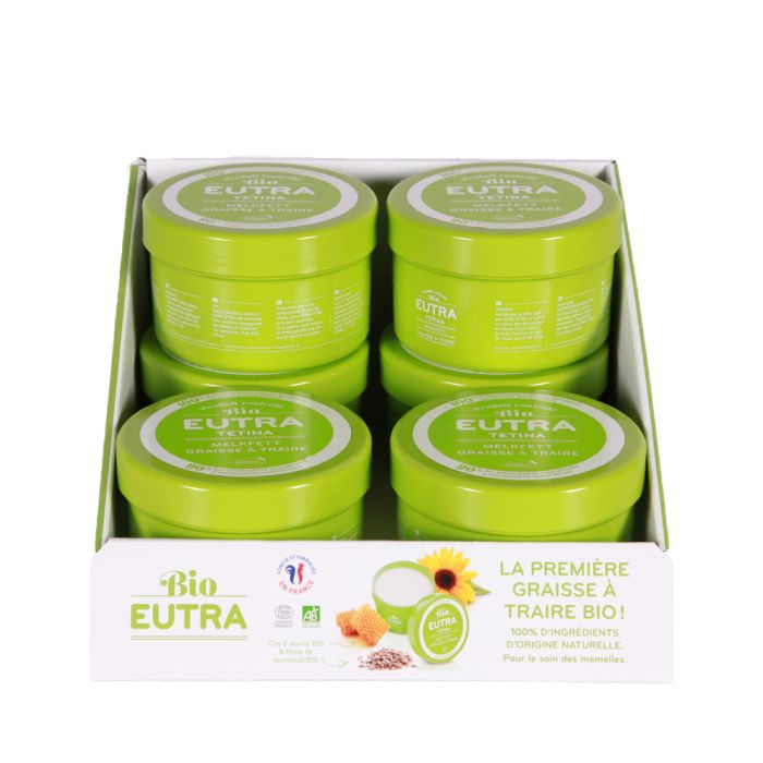 Présentoir de comptoir graisse à traire EUTRA Bio