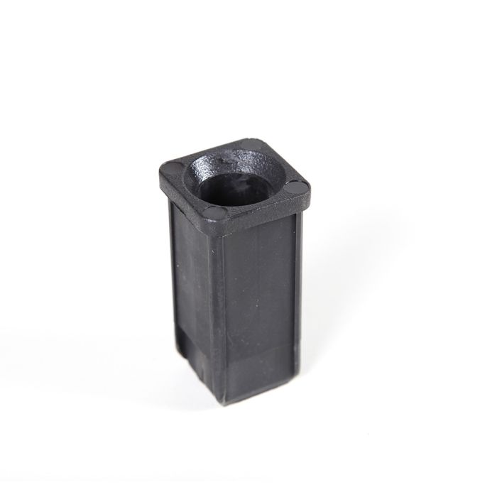 Square black end cap for rod S600