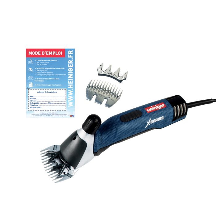 Tondeuse Heiniger Xpert avec un bon d'affûtage et un bon pour un jeu de peignes