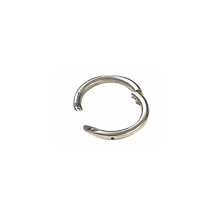 Nickel-plated steel bull ring 50 mm