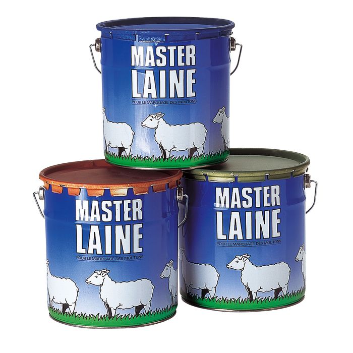 2 pots de peinture rouge pour mouton, 4 kg