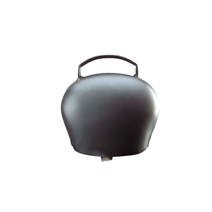 Black blue curved steel bell 120 mm