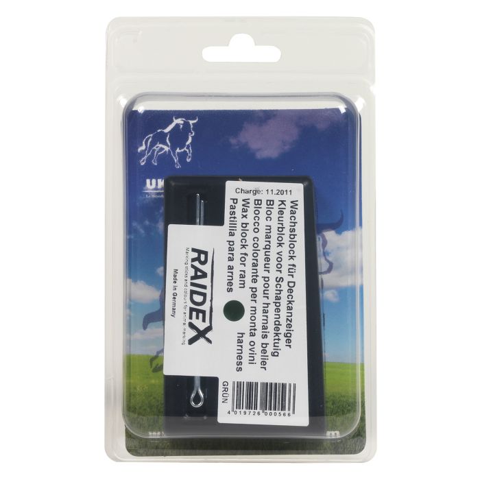 Green marking block for harness RAIDEX