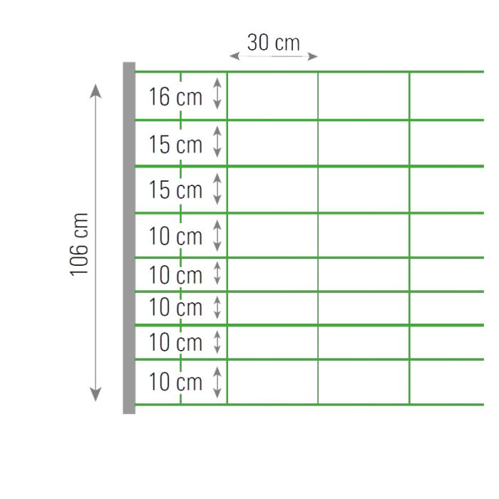 Filet chèvre KOMBI hauteur 1,06 m - 50m  BEAUMONT