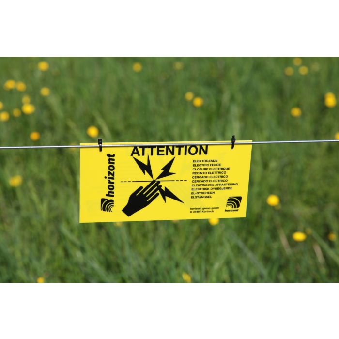 Plaque d'avertissement internationale Horizont 